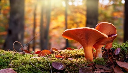 Lactarius Camphoratus Mushroom In Autumn Forest