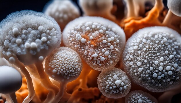 Mycelium Fungus Fusarium Euwallaceae Macro Background Texture
