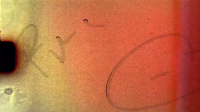 Cinematic Vintage Classic 35mm Film Leader Flicker and Noise. High quality 4k footage