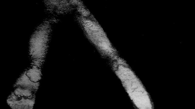 Abstract dark grunge stains and scratches. High quality 4k footage
