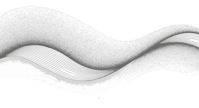 Abstract Waves Serene Black and White Background Texture