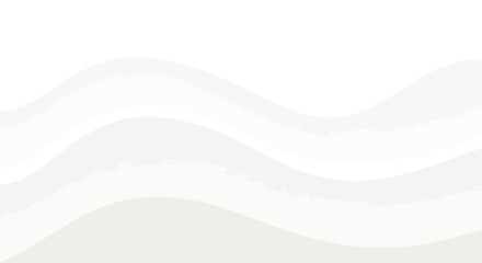 Abstract White Wave Background with Soft, Gentle Curves