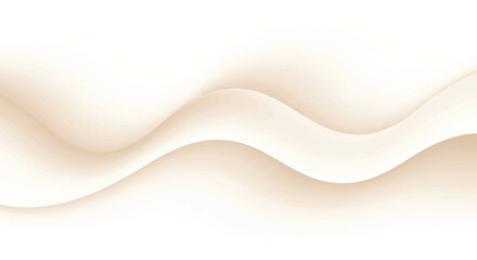 Abstract Sand Wave Background Design, Elegant Curved Dune Landscape, Smooth Light Brown Wavy Silk Fabric Texture