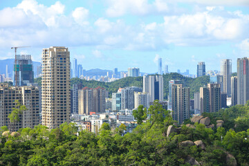 Fototapeta premium Modern Skyline of Zhuhai in Guangdong Province, China