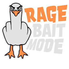 Rage Bait Saying Professional Baiter Evil Online Troll Humor Quote