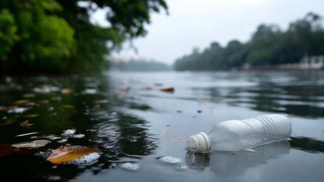 4K plastic pollution, ocean waste, water contamination, floating garbage, plastic bottles, plastic bags, environmental crisis, eco pollution, marine debris, ocean plastic, waste probl