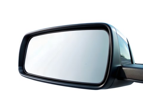 Car side view mirror , isolated on transparent back ground