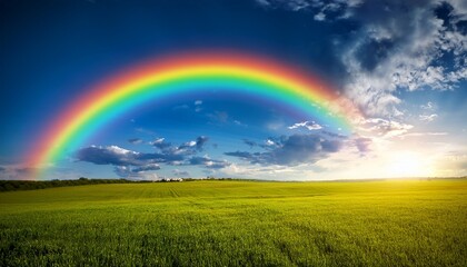 Naklejka premium Rainbow In The Sun