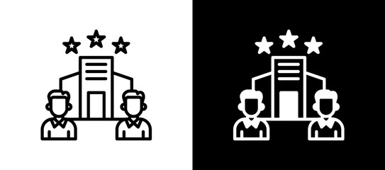 Fototapeta premium Corporate Values linemixed icon