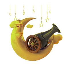 Ramzan cannon, Ramadan cannon, Ramzan PNG, Ramadan PNG, Islamic cannon, iftar cannon, ramadan kareem cannon, transparent cannon PNG, Ramadan decoration PNG, Islamic festival PNG, ramadan mubarak PNG, 