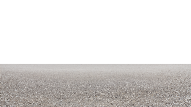 Vast body of water with calm surface and seamless horizon on transparent background