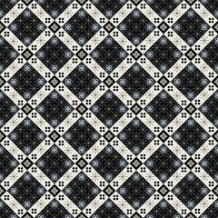 black and white seamless pattern