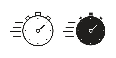 Instant icon concept outline symbol design. Simple element illustration.