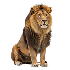 Obraz premium lion isolated on white background