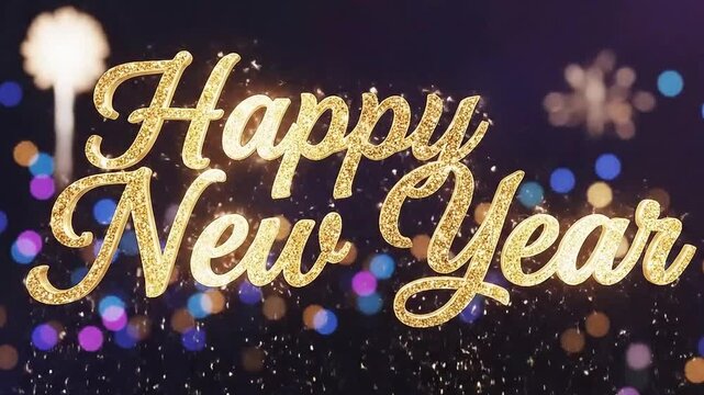 Golden New Year s Celebration Background