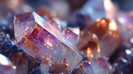 Purple crystals minerals gemstones amethyst quartz healing crystal gems