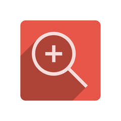 Obraz premium Flat Stroke Icon Template with Vibrant Red Accent