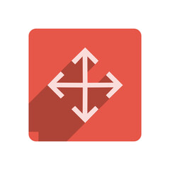 Fototapeta premium Flat Stroke Icon Template with Vibrant Red Accent