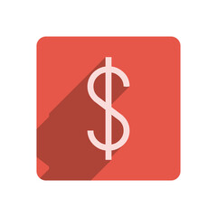 Flat Stroke Icon Template with Vibrant Red Accent