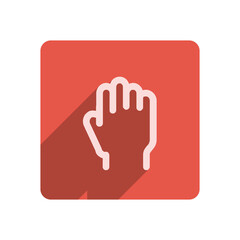 Obraz premium Flat Stroke Icon Template with Vibrant Red Accent