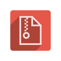 Flat Stroke Icon Template with Vibrant Red Accent