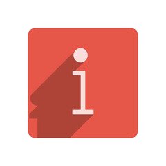 Flat Stroke Icon Template with Vibrant Red Accent