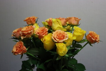 bouquet of orange roses