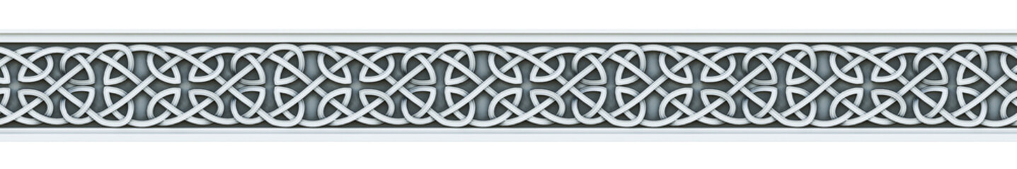 Nordic 3D Ornament: Intricate Viking-Inspired Norse Pattern for Artistic and Design Projects © PeakDreams Studio