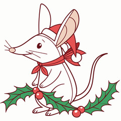 Creative SVG: Peaceful Bilby in a Festive Cheer colored Christmas theme