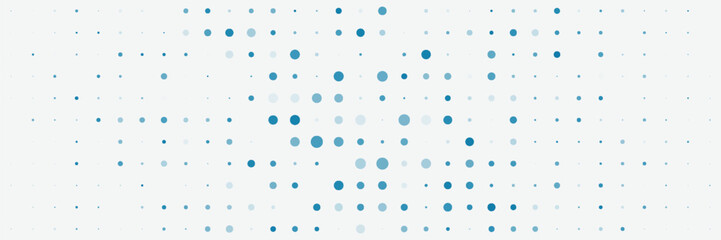Abstract Blue Dot Grid Pattern With Dots and Gradients for Digital Backgrounds and Design