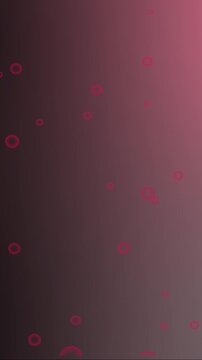 Red bubbles floating on a gradient background