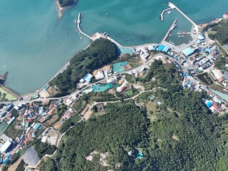 Aerial Serenity Over Gimil-do Island