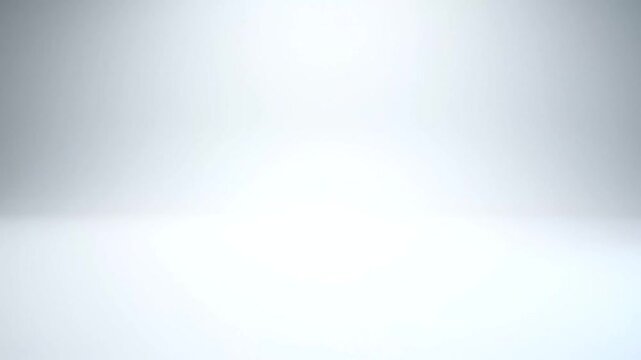 Seamless White Studio Background Loop with Gentle Gradient Lighting for Product Display