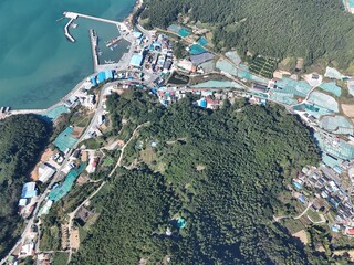 Aerial Serenity Over Gimil-do Island