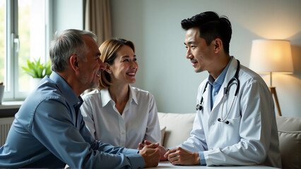 Doctor Patient Couple Consultation