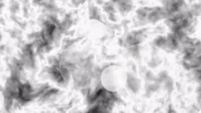 Abstract white spheres and energy background