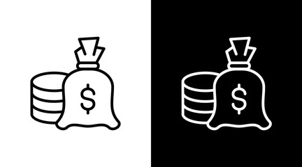 Asset  White Icon Set Design