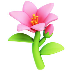 3D Icon Blooming Flower