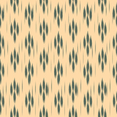 Modern Ikat Textile Pattern &ndash; Seamless Soft Abstract Fabric Design