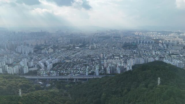 Mountain View Over Gwangju City