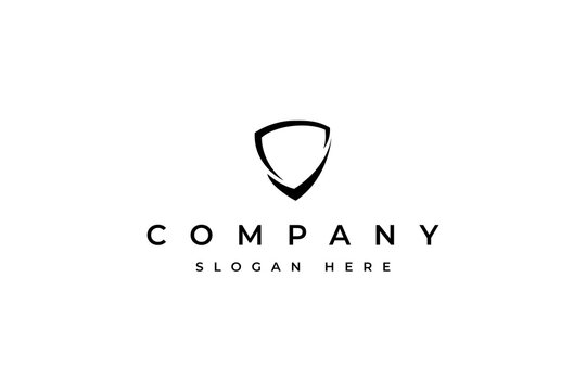 shield badge emblem frame with flat design concept style