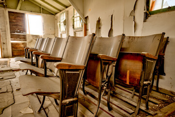 Wendover, Utah, USA – August 27, 2025: Decommissioned and decaying barracks at the historic Wendover Airfield in the Utah desert.
