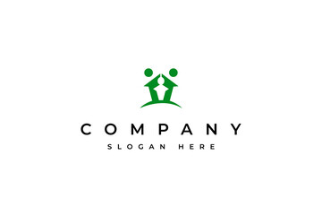 Family Community human Logo template element, vector illustration