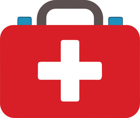 First aid kit icon for medical emergency and healthcare services