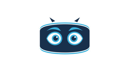 Fototapeta premium Creation, Subject: Robot Character, Location: Digital Space, Content Type: Illustration, Environment: Futuristic, Viewpoint: Eye Level, Concept: Technology