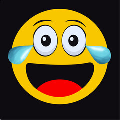 smiley face with a smile