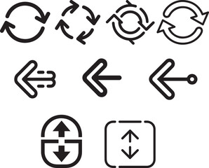 Arrows refresh direction reload repeat circle arrow vector illustration
