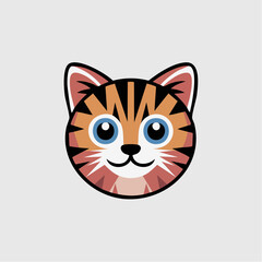 Obraz premium cat cute vektor 
