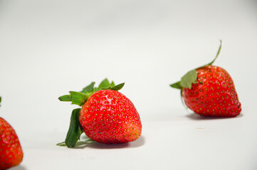 Fresh strawberry isolated on white background 
