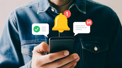 Stay connected with mobile notifications, check your messages instantly